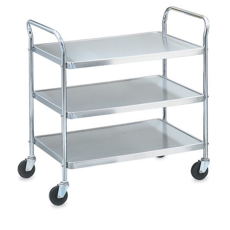 Money Saver Knockdown S/S 3-Shelf Cart