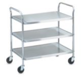 Money Saver Knockdown S/S 3-Shelf Cart
