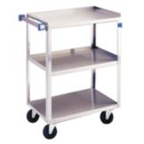 Lakeside&reg; Stainless Steel 300 lb Capacity 3-Shelf Cart