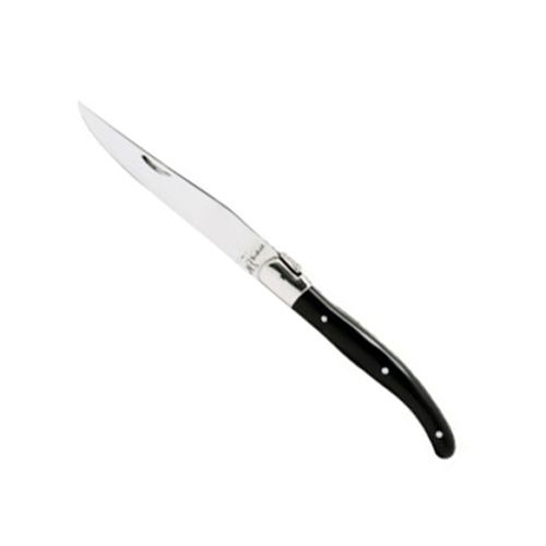 Fortessa&reg; Laguiole Horn Style Black Handle Steak Knife