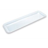 Delfin 20x8x1 in. Rectangular Acrylic Clear Market Tray