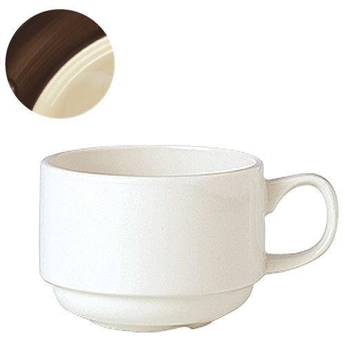 Steelite Performance Naturals Peppercorn 7 Oz Stacking Slimline Cup