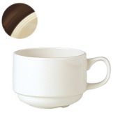 Steelite Performance Naturals Peppercorn 7 Oz Stacking Slimline Cup