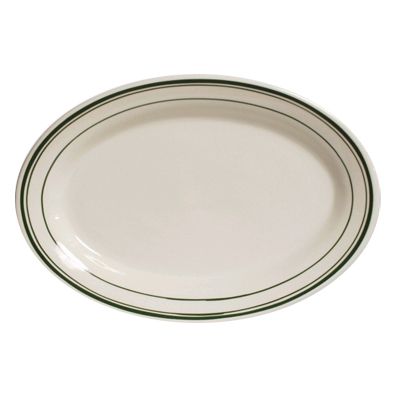 Tuxton&reg; Green Bay 10-1/2" x 7-3/8" Eggshell Oval Platter