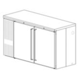 Perlick&reg; S/S Two-Section Backbar Dual Temp Storage Cabinet