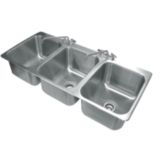 Advance Tabco 16x20x12in. 3 Compartment Drop-In Sink, DI-3-1612