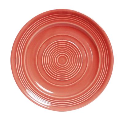 Tuxton&reg; Concentrix&reg; 10-1/2" Round Cinnebar Plate
