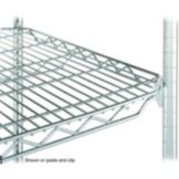 Metro&reg; qwikSLOT&trade; 24 x 36" Brite&reg; Finish Wire Shelf