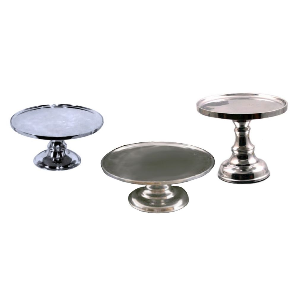 Dover Normandy Hotelware Set of 3 Aluminum Rnd Austrian Pastry Stands