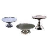 Dover Normandy Hotelware Set of 3 Aluminum Rnd Austrian Pastry Stands