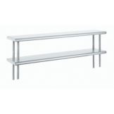 Double 12in. x 48in. S/S Table Mounted Deck Shelf, ODS-12-48