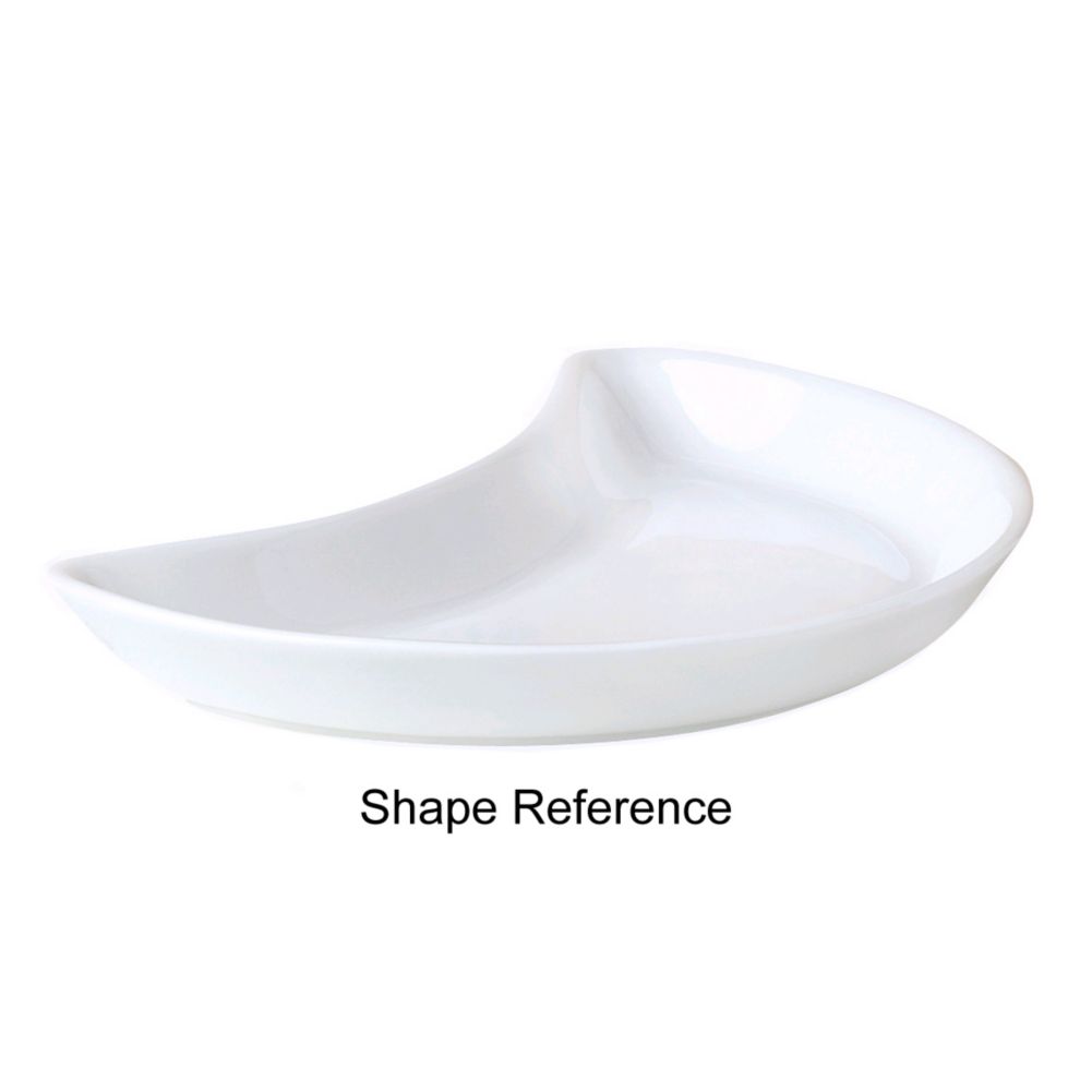Steelite Distinction Ambassador Hunter Green 8" Crescent Plate