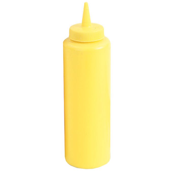 Vollrath Yellow 12 Oz Squeeze Dispenser w/ Cap