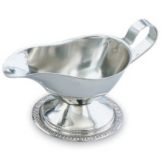 Mirror Finish S/S Gadroon Base Gravy Boat, 3 oz