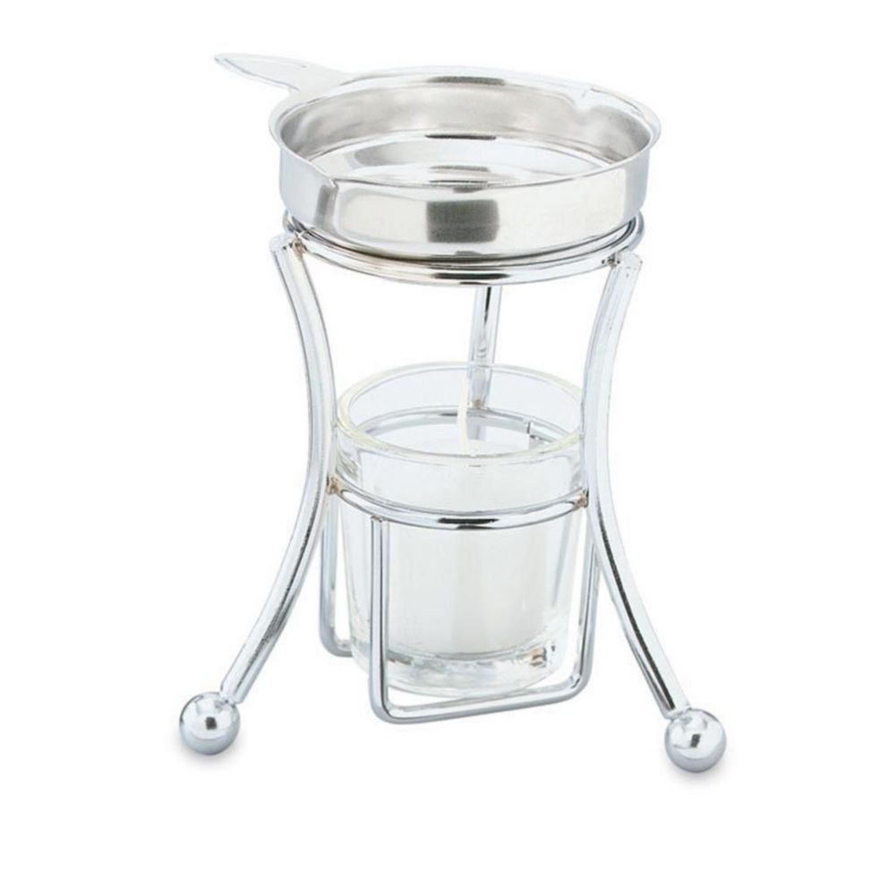 Butter Melter w/ S/S Pan and Chrome Plated Stand, 3.25 oz