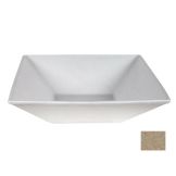 Bugambilia Xtra Large Deep Square Buffet Bowl, Sand, 177-1/2 oz