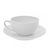 Ten Strawberry Street Royal Coupe White 10 Oz Cup and Saucer