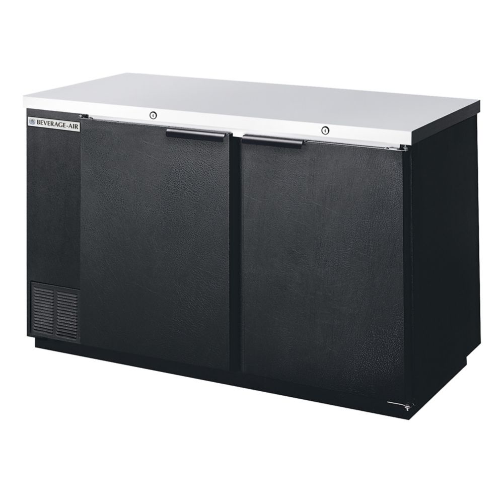 Beverage-Air 59" Black Refrigerated Backbar Storage Cabinet