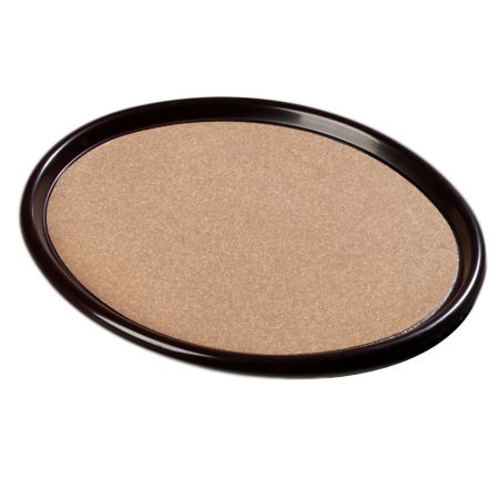 Carlisle Oval Cork Tray w/ Brown Plastic Rim, 23" X 28"
