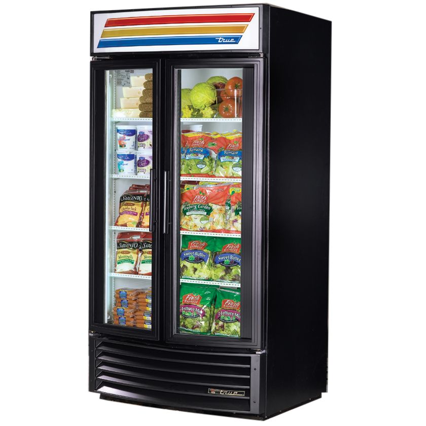 True&reg; Glass Door Radius Front Merchandiser, 16.4 Cubic Ft