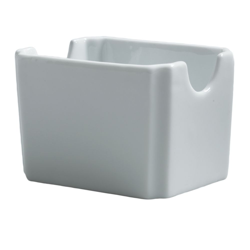 Steelite Varick Cafe White Porcelain Sugar Packet Holder