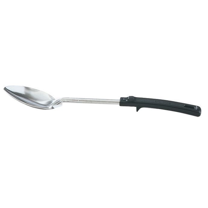 Vollrath Solid S/S 14" Basting Spoon w/ Blk. Grip 'N Serv Handle