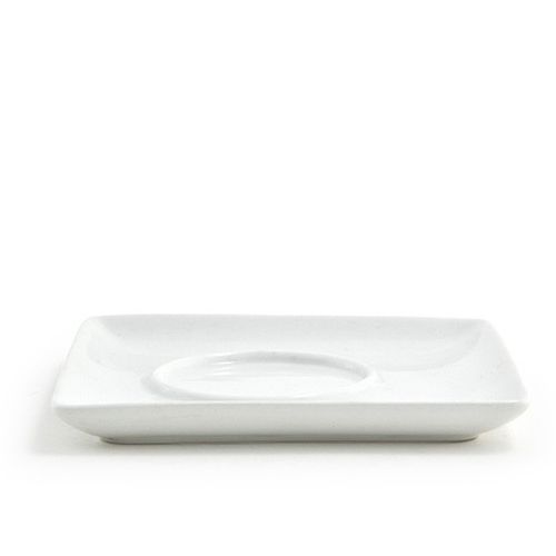 Front Of The House&reg; Mod&reg; White Porcelain Square Saucer