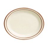 Tuxton&reg; Bahamas 9-1/2" x 7-1/2" Eggshell Oval Platter