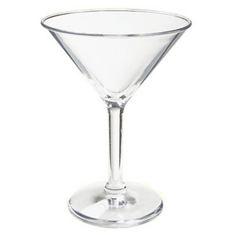 10 Oz Clear Double Wall Insulated Martini Glass - Wilford & Lee