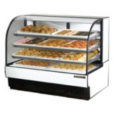 True&reg; Curved Glass Dry Bakery Display Case, 28 Cubic Ft