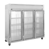 Randell&reg; S/S Reach-In Triple Glass Door Refrigerator