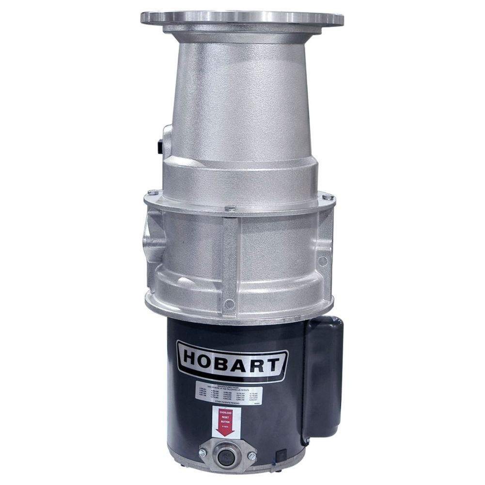 Hobart Basic Unit 3/4 HP 208-240/480/60 Disposer W/Long Upper Housing