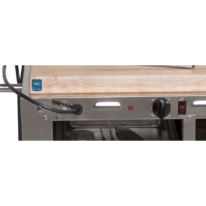Cadco Mobile Stainless Steel Sampling Cart / Demo Cart, CBC-SDC