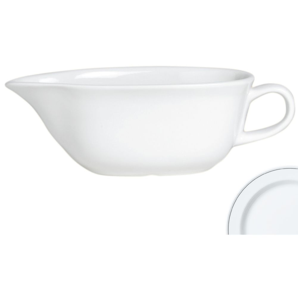 Steelite Performance Simplicity Black Line 13 Oz Madison Sauce Boat