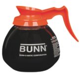 BUNN&reg; 64 Oz Orange 12-Cup Coffee Decanter / Case of 3