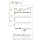 Tan 2-Part Carbonless 12-Line Guest Check