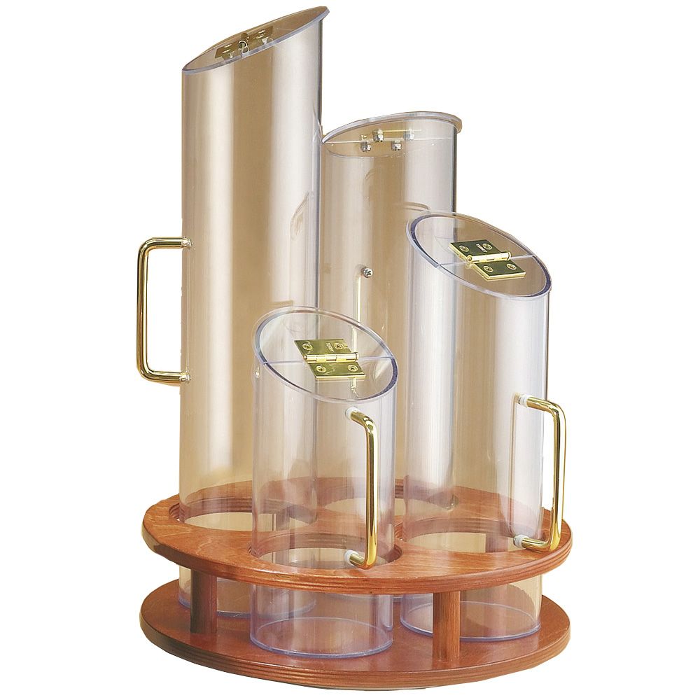 Cal-Mil Turntable Cereal Dispenser With Wood Base