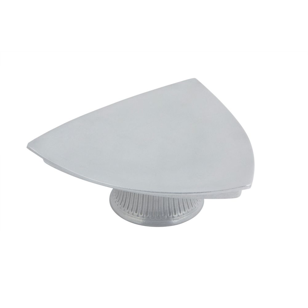 Bon Chef Pewter Glo 11 x 4 H Triangular Pedestal Plate
