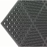 San Jamar&reg; Medium Duty Black Tuf-Mat