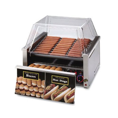 Star&reg; Mfg Grill Max&reg; 1150-W Grill f/ 30 Hot Dogs w/ Bun Drawer