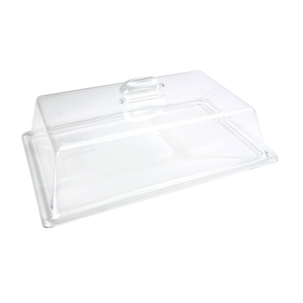 Delfin 18x13x4 in. Rectangular Acrylic Clear Lift Off Cover
