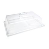 Delfin 18x13x4 in. Rectangular Acrylic Clear Lift Off Cover