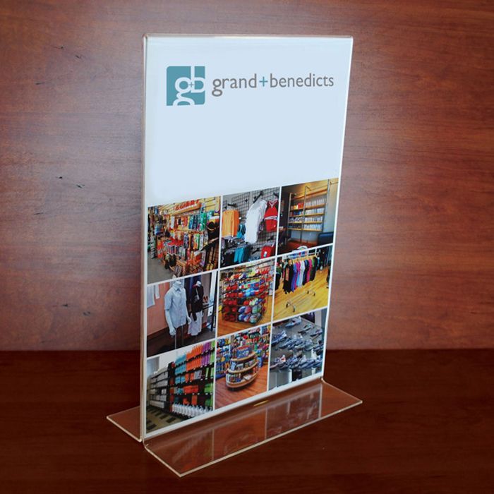 Grand & Benedicts Bottom Loading Sign Holder, 11 x 8&frac12;"