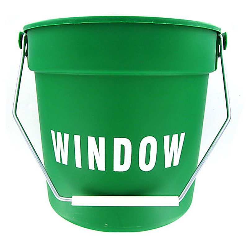 Green Plastic Imprinted 10 Qt Bucket