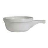 Tuxton&reg; 12 Oz. White French Casserole Dish