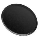Cambro&reg; Black 22" x 26-7/8" Oval Camtray&reg;