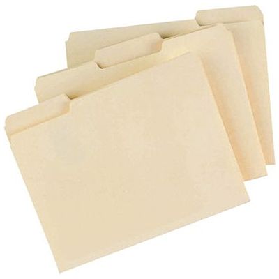 Letter Size Folder, 1/3 Cut