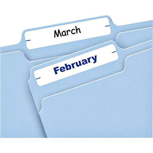 White File Folder Label