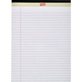 Staples&reg; White 8-1/2" x 11-3/4" Perforated Writing Pads