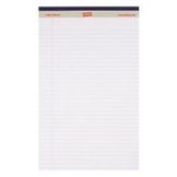 White Perforated Legal Pad, 8-1/2" x 14"